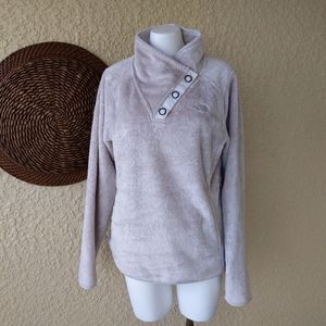 The north face mossbud  snap button pullover